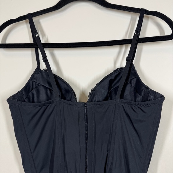 La SENZA Cowgirl Bustier Black Lace Festival Boho Top Size Medium - Picture 7 of 14
